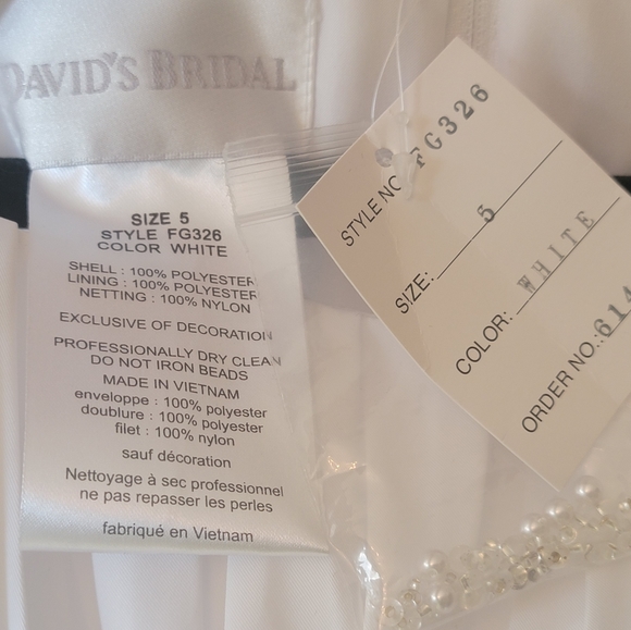 David's Bridal flower girl dress,  size 5 - Picture 6 of 7